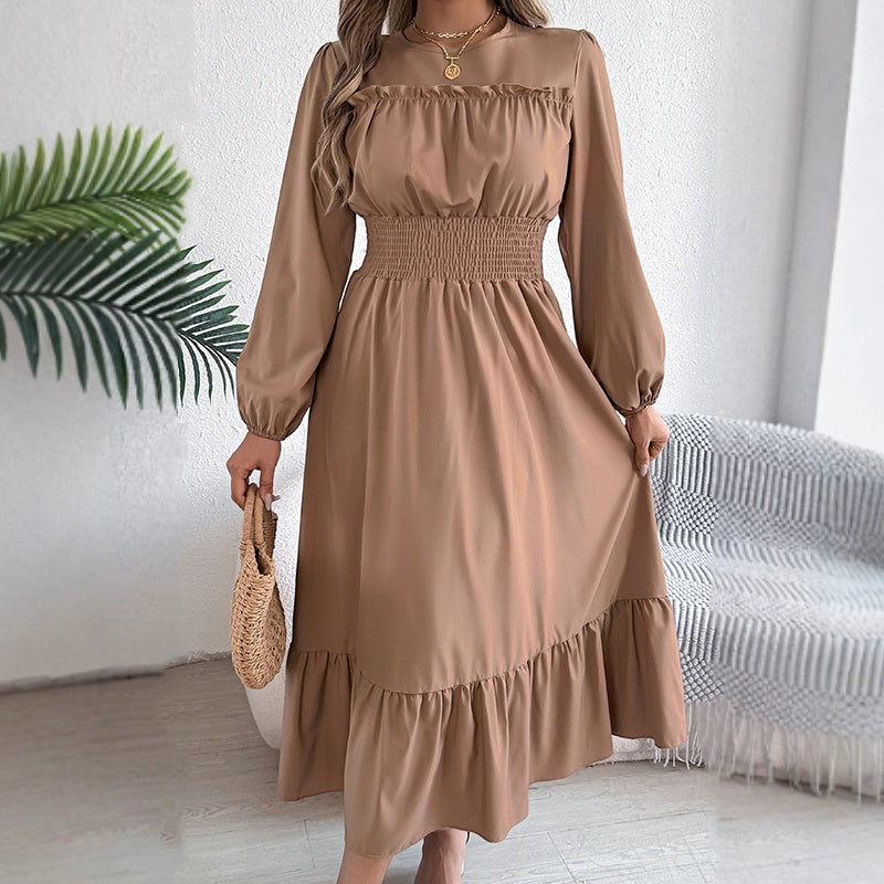 👗New arrival 50% OFF!🥰Women's Long-Sleeve Smocked Ruffle Maxi Dress